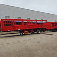 Semi-remorque de transport de marchandises pour travaux publics, transport de matériaux de construction, logistique longue distance, produits agricoles et volailles, à vendre