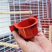 Viveiro Gaiola Confort Triplex pour Calopsites et Oiseaux avec Anneaux, Mangeoires et Abreuvoir (Jaune)