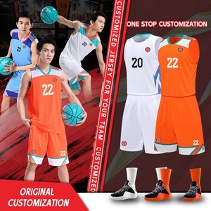 Tenue de basketball YING LANG personnalisée avec logo, en tissu respirant, pour l'entraînement et les fans, <span class=keywords><strong>v</strong></span>êtements de basketball souples pour hommes - Product Image 1