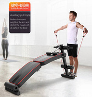 Banc abdominal en acier réglable à vente chaude, poignée de crunch inversé, chaise pliante multifonctionnelle pour exercices de musculation