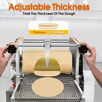 Presse à tortillas et chapatis électriques commerciales avec deux moules et revêtement antiadhésif pour roti, pita et tacos