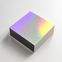 Boîte en papier pliable personnalisée, rectangulaire, à plat, avec fermeture magnétique, pour emballage cadeau de luxe d'huiles essentielles, taille personnalisée