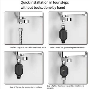 Hiện đại LED tắm nhiệt vòi hình ảnh Nhiệt kế cho bé trẻ em hộ gia đình phòng tắm Phụ kiện vòi Phụ kiện sản phẩm - Product Image 5