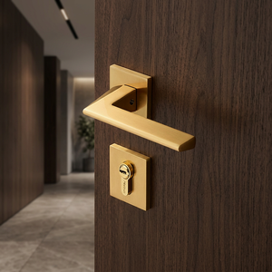 Square Zinc Minimalist Hotel Design Door & <b>Window</b> <b>Handle</b> Easy Installation Ambidextrous Feature 5-Year Warranty Touch Control - Product Image 1