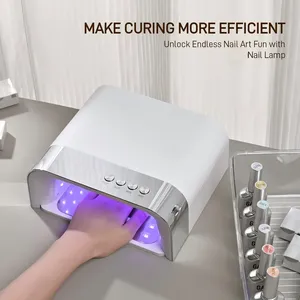 Lampe UV professionnelle pour ongles, 36 LED, séchage rapide, capteur automatique intelligent, rechargeable, lumière de séchage pour gel, pour manucure et pédicure - Product Image 6