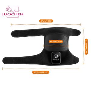 อุปกรณ์ป้องกันเข่าแบบสั่นสะเทือนพร้อมระบบทำความร้อนและนวดด้วยความร้อนเพื่อบรรเทาอาการปวดขาเรื้อรัง - Product Image 1