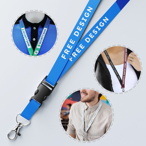 Wholesale Cheap Custom Silk Printing Woven Nylon Jacquard Polyester <strong>Lanyards</strong> With Logo Custom - Product Image 6
