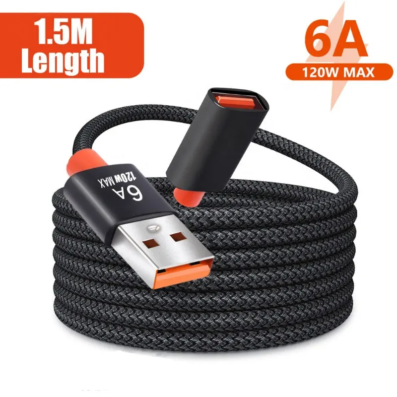 Kabel ekstensi USB 3.0 kabel data laki-laki ke perempuan printer komputer mouse disk U keyboard game 2.0 koneksi lebih panjang.