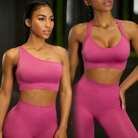 Ensemble de yoga européen et américain, vente chaude, vêtements de yoga, soutien-gorge de sport, dos croisé, veste à manches longues, haut, leggings
