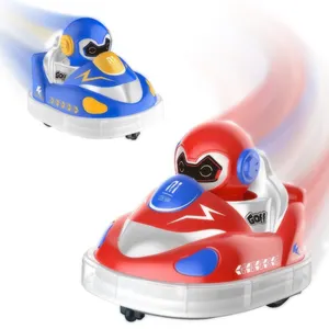 2.4ghz Remote Control Bumper Car 2pcs Mini Driver Game bump Vehicle Toy Rc Cartoon Car Set For Kids Birthday Gift