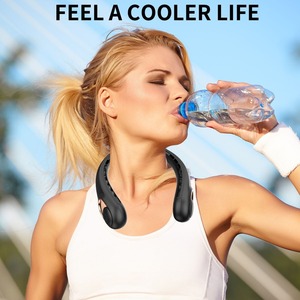 360 °   Ventilateur de cou sans pales rechargeable par USB avec batterie de 4000 mAh, idéal pour le sport et les voyages, cadeau d'anniversaire parfait - Product Image 5