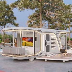 Casas Contenedor Prefabricadas <span class=keywords><strong>de</strong></span> Diseño Moderno, Certificación CE, Sistema <span class=keywords><strong>de</strong></span> Energía <span class=keywords><strong>de</strong></span> Alto Voltaje, Paneles Solares Opcionales, Baño - Product Image 1