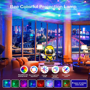 Projecteur Galaxie Robot Abeille Jouet Veilleuse Cadeau de Noël pour Enfants Décoration de Chambre <span class=keywords><strong>Projection</strong></span> <span class=keywords><strong>Plafond</strong></span> Lampe LED Étoilée Projecteur Galaxie - Product Image 4