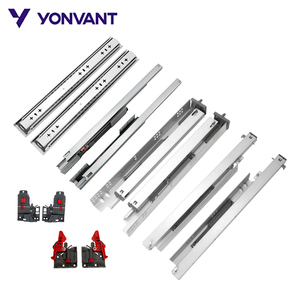 Đôi Mùa Xuân 35Kg 45Kg Giảm xóc Thép Kính Thiên Văn Mềm Đóng Dưới Núi Giấu Kênh Ẩn Bóng Mang Ngăn Kéo Trượt - Product Image 6