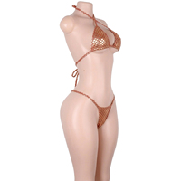 Tenue de danse exotique scintillante à strass effet écailles de poisson pour festival, combinaison G-string pour barmaid, vêtements de scène pour club