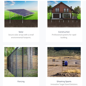 Pieu hélicoïdal galvanisé pour système solaire, pieu de fixation au sol pour structure de support solaire - Product Image 2