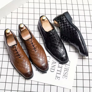 Chaussures habillées décontractées pour hommes de haute qualité, best-seller, en cuir véritable, oxfords, fermeture à lacets, antidérapantes, toujours tendance - Product Image 3