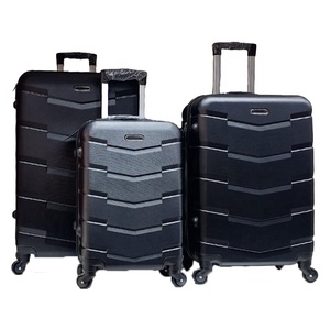Ensemble de valises modernes pour filles, 3 pièces, 20, 24, 28 pouces, en fibre ABS de bonne qualité, bagage à main léger à 4 roues - Product Image 1