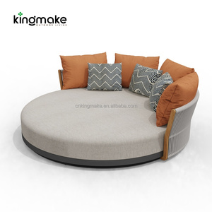 Cama de Día Moderna para Jardín, Patio, Terraza, Hotel, Villa, Resort, Muebles de Exterior de Aluminio y Mimbre de Ratán - Product Image 6