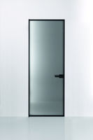 Porte de douche en verre de salle de bain au design moderne, porte en aluminium pour WC, salle de bain intérieure, portes à charnières