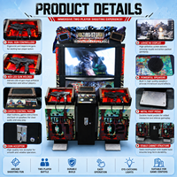 Joy2fun Coin Operated Games 55LCD Dynamic Shooting Gun Game Simulator Video Games Entertainment Machine