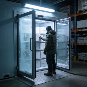 Frigorifero Commerciale Trasparente a Temperatura Singola con Porte in Vetro, per Supermercati, Esposizione Bevande, Conservazione Bevande Fredde - Product Image 3
