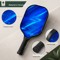 Ensemble de raquettes de pickleball, 2 raquettes avec sac de transport, pour l'extérieur