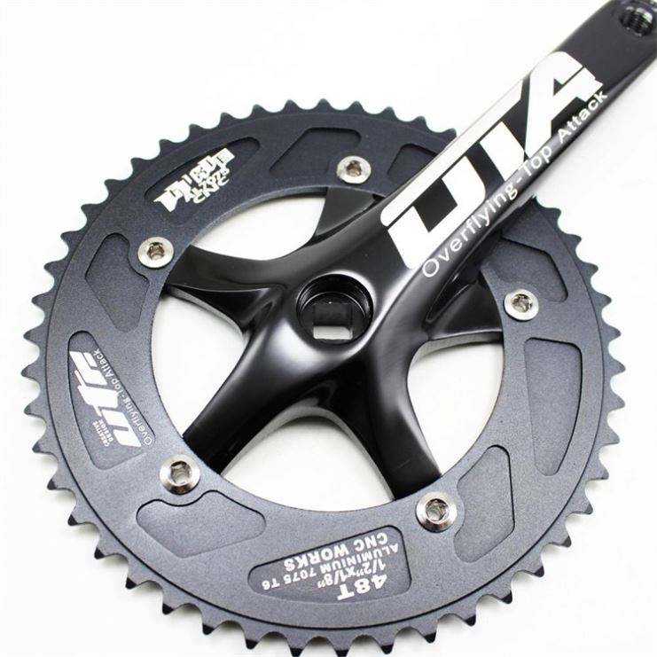 Ganopper 48T Single Speed Road Bike Crank Set 130 Mm BCD PCD Arm