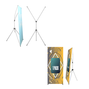 Suporte de Banner X de Alumínio Personalizado para Publicidade Externa com Impressão Digital e Peças Plásticas - Product Image 1