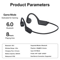 Headphone Olahraga Konduksi Tulang Harga Grosir Murah, Earbud Open Ear, Headset Neckband, Earphone Nirkabel BT6.0 untuk Lari