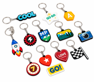 Custom Soft PVC Keychain Waterproof Logo Rubber <b>Key</b> <b>Holder</b> for Promotion Souvenir Travel Event Gift Wholesale - Product Image 1
