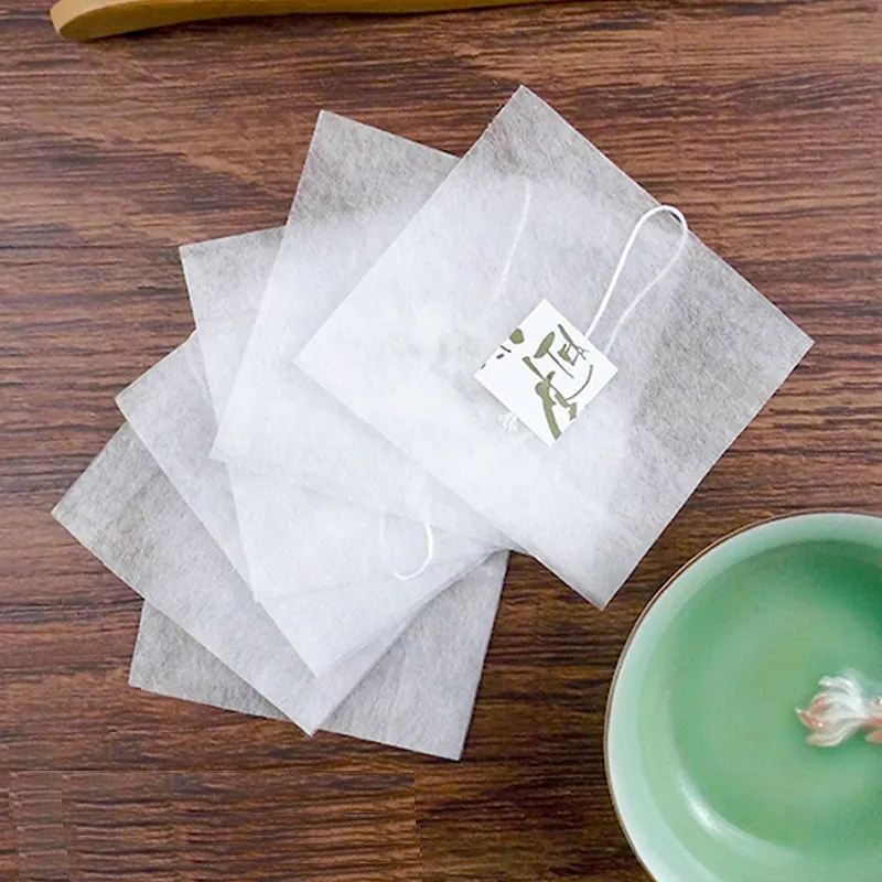 Пакеты с фильтром 5,5*5,8 см, пакетики для чая из кукурузной ткани, пустые, складные, одноразовые, рефлекторные чайные пакетики