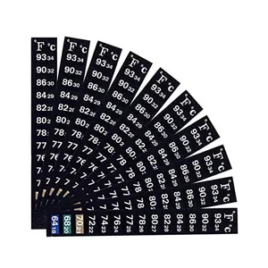 Lage Prijs Custom Arbitrair Buigen Aquarium Sticker Liquid Crystal Strips Thermometers