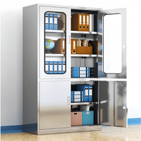Fournisseur direct d'usine, armoire médicale en acier inoxydable 304, pharmacie, hôpital, clinique, rangement d'instruments, design moderne