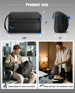 Sac Organisateur Technique Imperméable à l'Eau avec Multiples Compartiments de Rangement, Étui Portable pour Accessoires Électroniques - Product Image 5