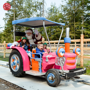 Trenino Elettrico per Bambini a Tema Luna Park, Attrazione da Fiera, Gioco da Carnevale, Giostra Happy Farm in Vendita - Product Image 6