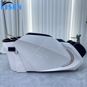 Muebles de Salón de Belleza Multifuncionales de Lujo Kisen, Cama de Champú para Spa Capilar, Mesa de Belleza con Masaje Corporal Eléctrico Completo - Product Image 1