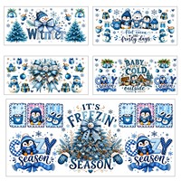 Autocollant de Noël pour tasses et gobelets – Collection de transferts décoratifs pour fêtes
