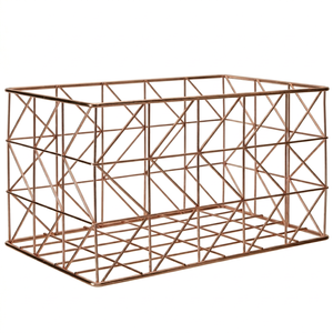 Cesta de Alambre Metálico Resistente con Diseño de Tejido Abierto para Organización de Encimeras y Estantes - Product Image 1