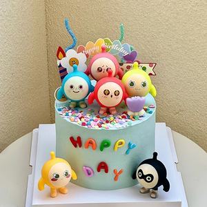 Pegamento suave Kidsren's Colorful Letter Ornaments Plug-In Decoraciones para pasteles de cumpleaños Happyday Suministros para hornear - Product Image 4