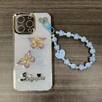 Coque de téléphone en TPU scintillante avec chaîne pour Samsung A56 A36 A17 A16 A07 A06 et VIVO Y31D X300FE V70 V23 – Housse arrière pour filles