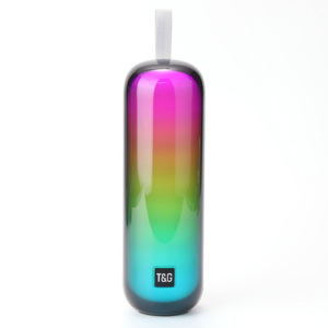 TG384K Charming PORTABLE <strong>SPEAKER</strong> OUTDOOR INDOOR COLORFUL HALF LED HALF FABRIC CUSTOM BRAND Wireless <strong>SPEAKER</strong> with Microphone - Product Image 5