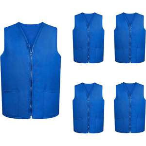 Paquete de 5 chalecos de trabajo para voluntarios, camareros, camareros, empleados de supermercado, excelente uniforme para personal de servicio, 2025 - Product Image 2