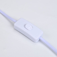 Douille de lampe à vis E26/E27 en PVC avec pince, tête pivotante universelle 350°, interrupteur à pédale, prise standard UE à deux broches, vente en gros