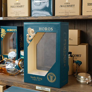 Tùy Chỉnh Xách Tay Hardboard Brandy Whiskey Hộp Quà Tặng Vật Liệu Tái Chế Cửa Sổ Trong Suốt Thiết Kế Hộp Giấy - Product Image 4