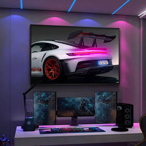 Lámpara LED para Auto Deportivo GTR, Pintura Moderna y Sencilla, Mural Decorativo Rectangular Enmarcado para Sala de Esports y Dormitorio, Alimentación por CA - Product Image 3