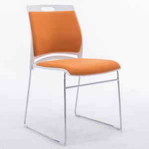 Solid Steel Metal <b>Dining</b> <b>Chair</b> Soft Cushioning <b>Stackable</b> Bow-Shaped Contemporary Design Durable Lightweight Outdoor for Home - Product Image 1