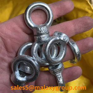 MALAXY Boulon à œil galvanisé JIS B 1168 Type M6 M8 M10 M12 en acier au carbone forgé à chaud pour levage - Product Image 3