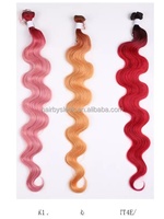 Extensions de cheveux synthétiques lisses et douces de qualité supérieure, en lots de 18 à 36 pouces, blond ombré, résistantes à la chaleur, pour femmes