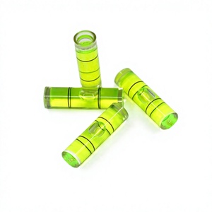 Tube à bulles de niveau DIY 9,5x34mm vert transparent, indicateur de niveau d'eau pour outils de construction - Product Image 2
